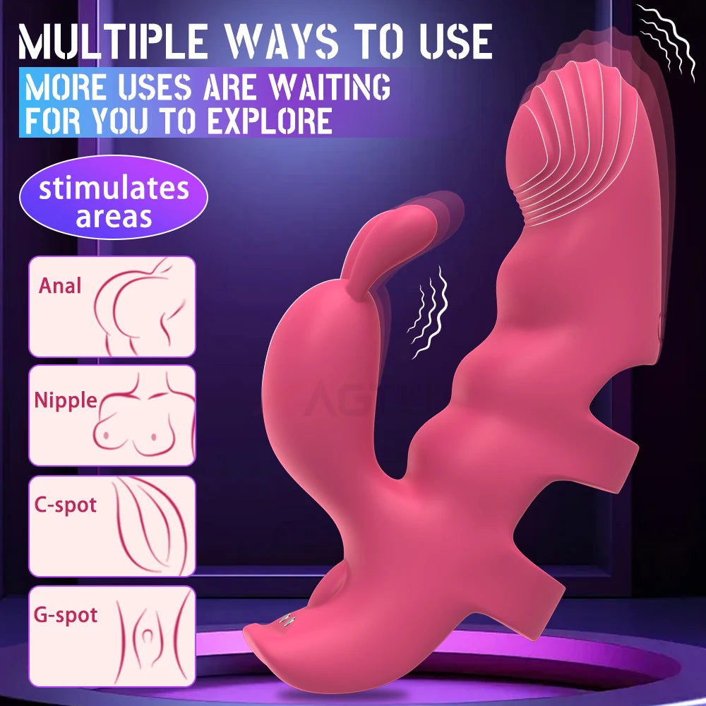 Lesbian & Solo Play Vibrator – G-Spot & Clit Stimulator