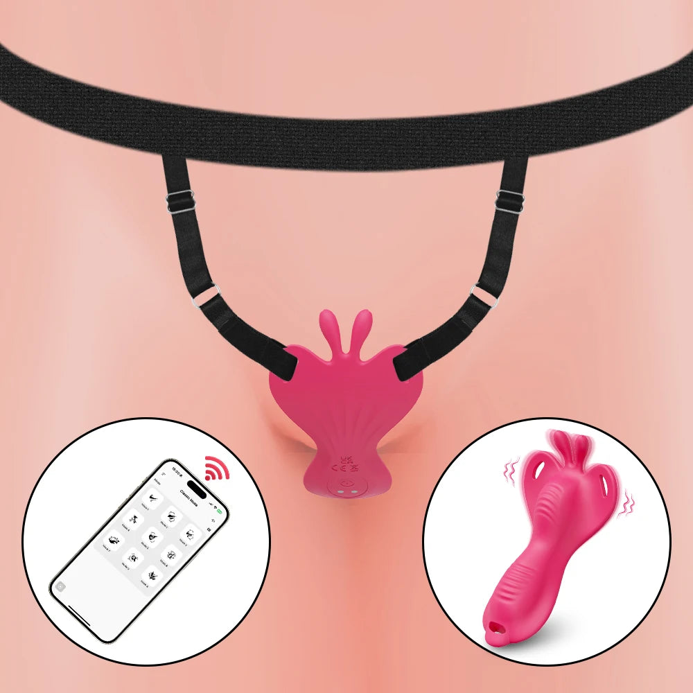 App-Control Butterfly Vibrator – Intense Clitoral & Ring Stimulation