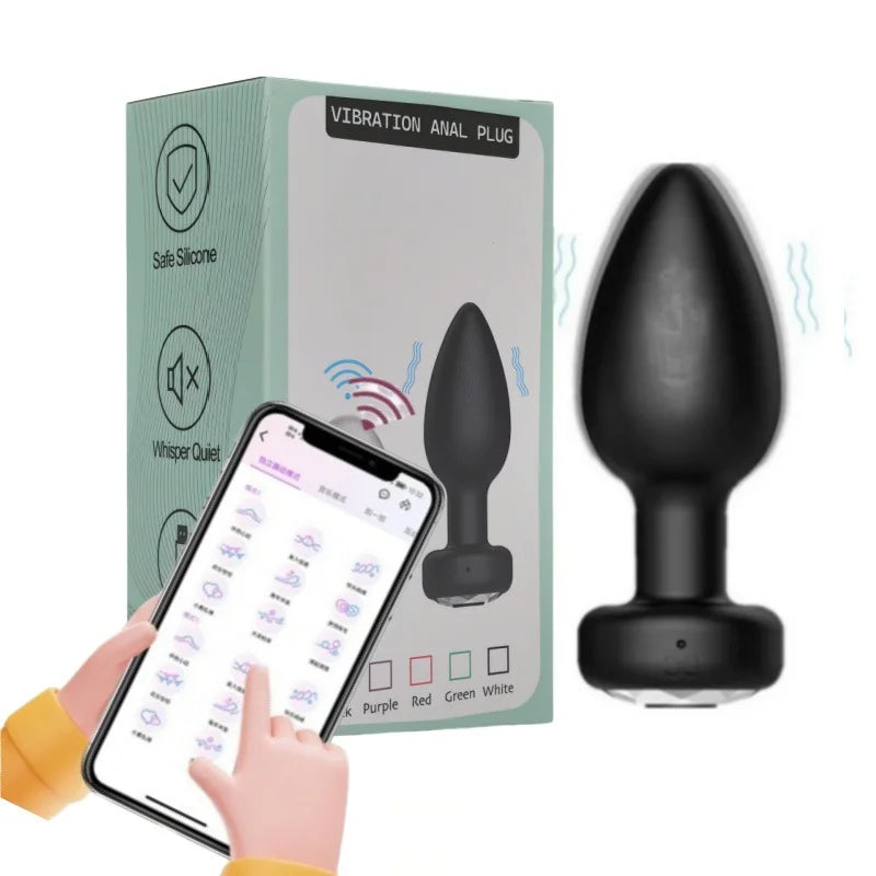Wireless Anal Vibrator -Remote-Control-