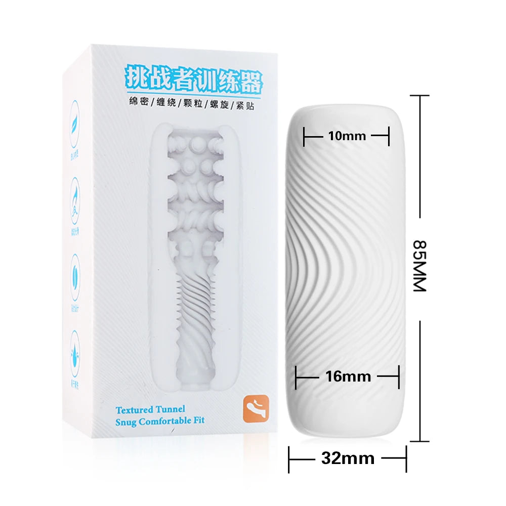 Portable TPE Male Masturbator  Penis Trainer Adult Sex Toy for Men Masturbation Cup