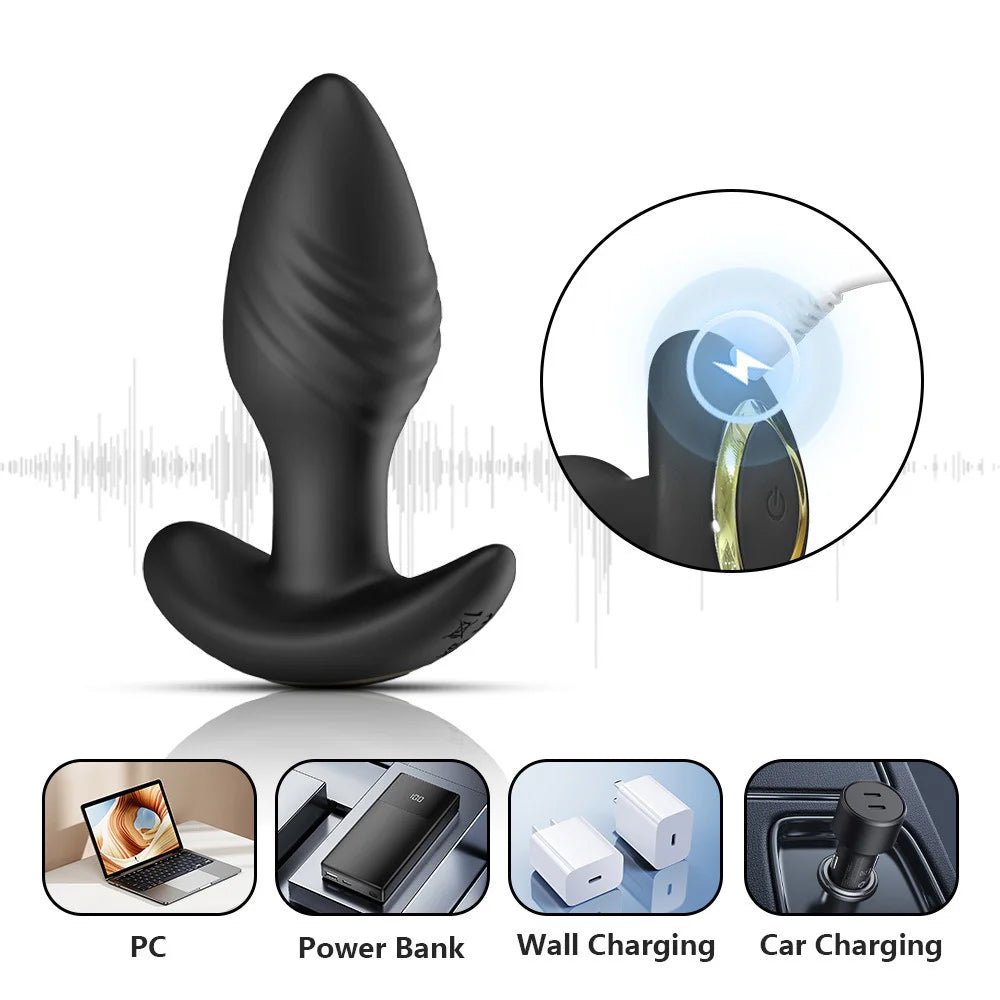 Wireless Anal Vibrator -Remote-Control-