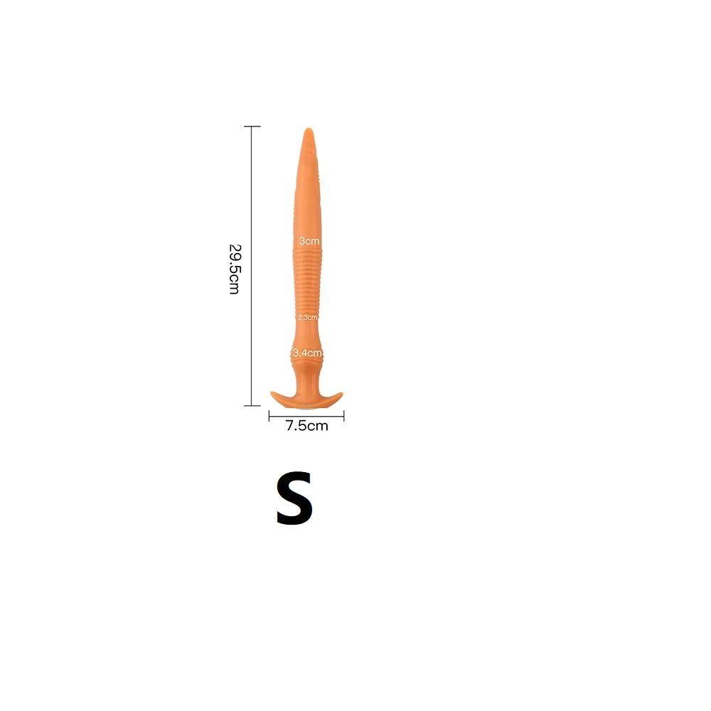 3 Sizes Long Anal Dildo Masturbators
