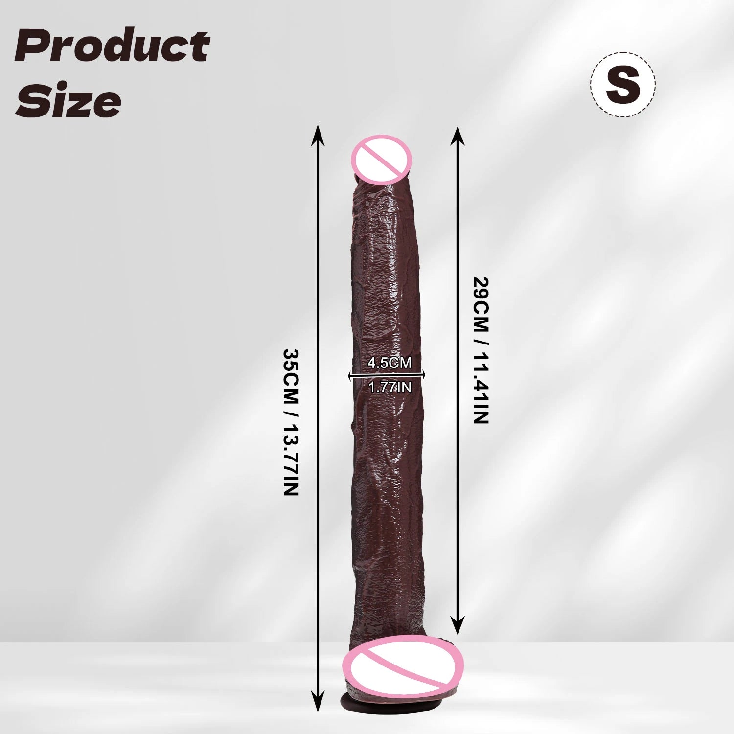 Realistic XXL Black Dildo – Deep Anal & Fullness Stimulation 🔥