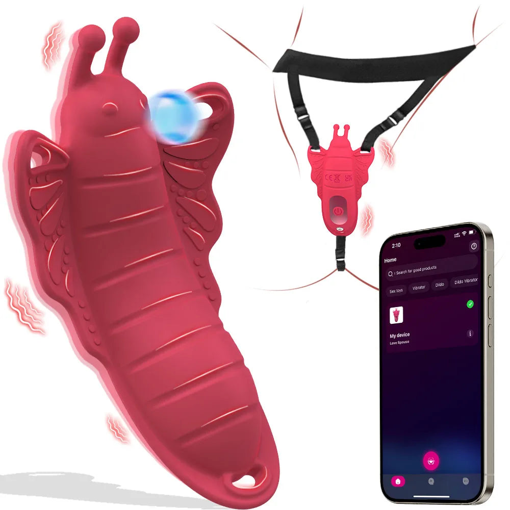 App-Control Butterfly Vibrator – Intense Clitoral & Ring Stimulation