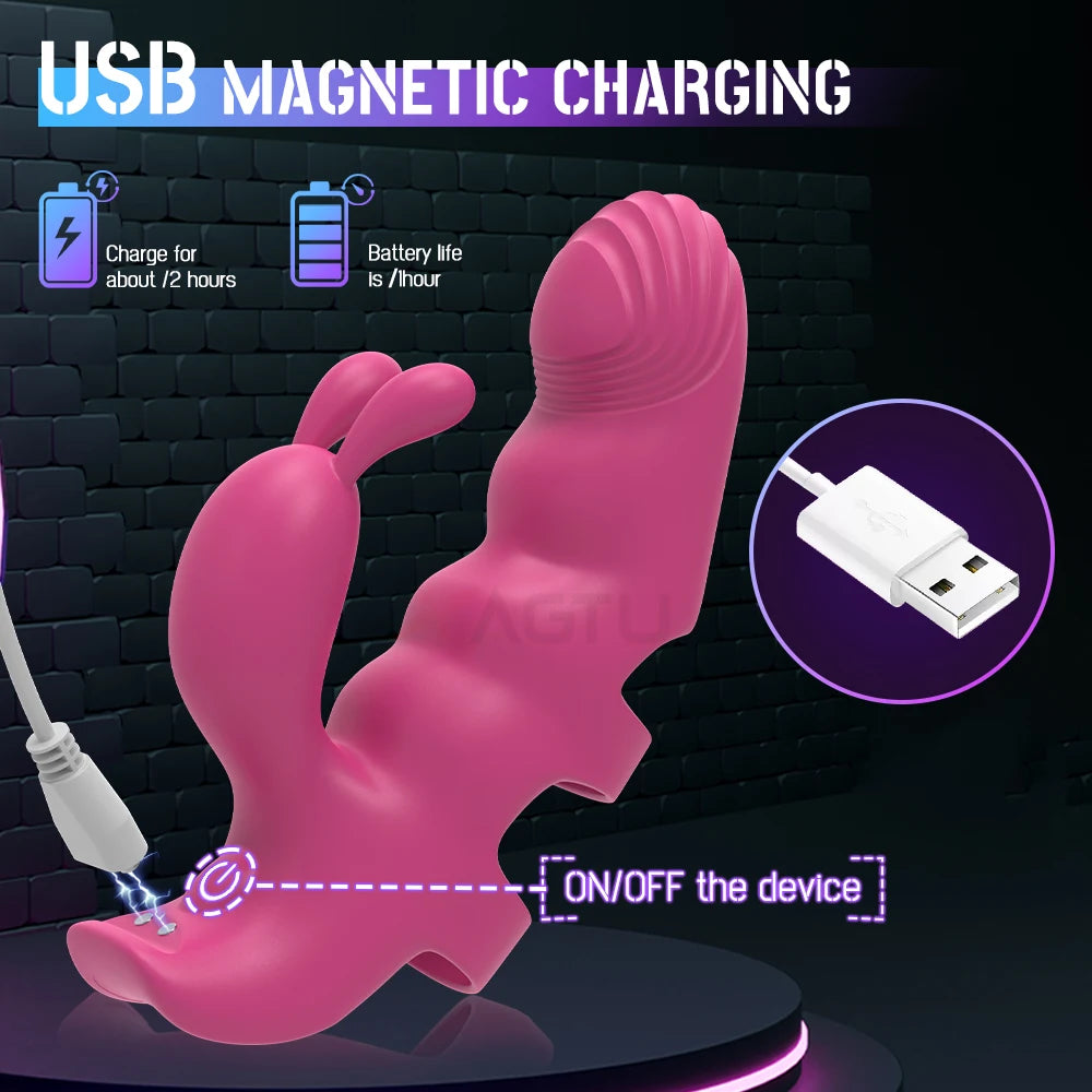 Lesbian & Solo Play Vibrator – G-Spot & Clit Stimulator