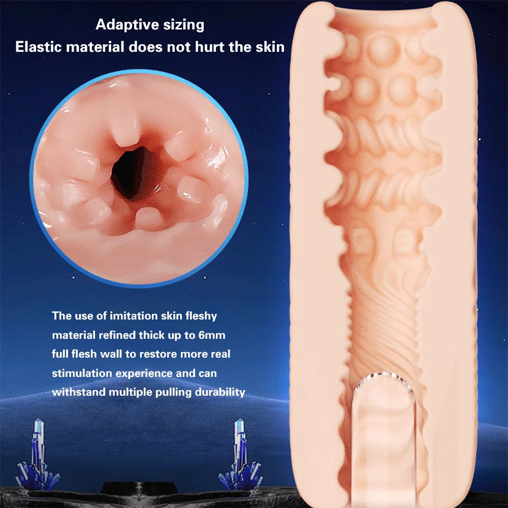 Portable TPE Male Masturbator  Penis Trainer Adult Sex Toy for Men Masturbation Cup