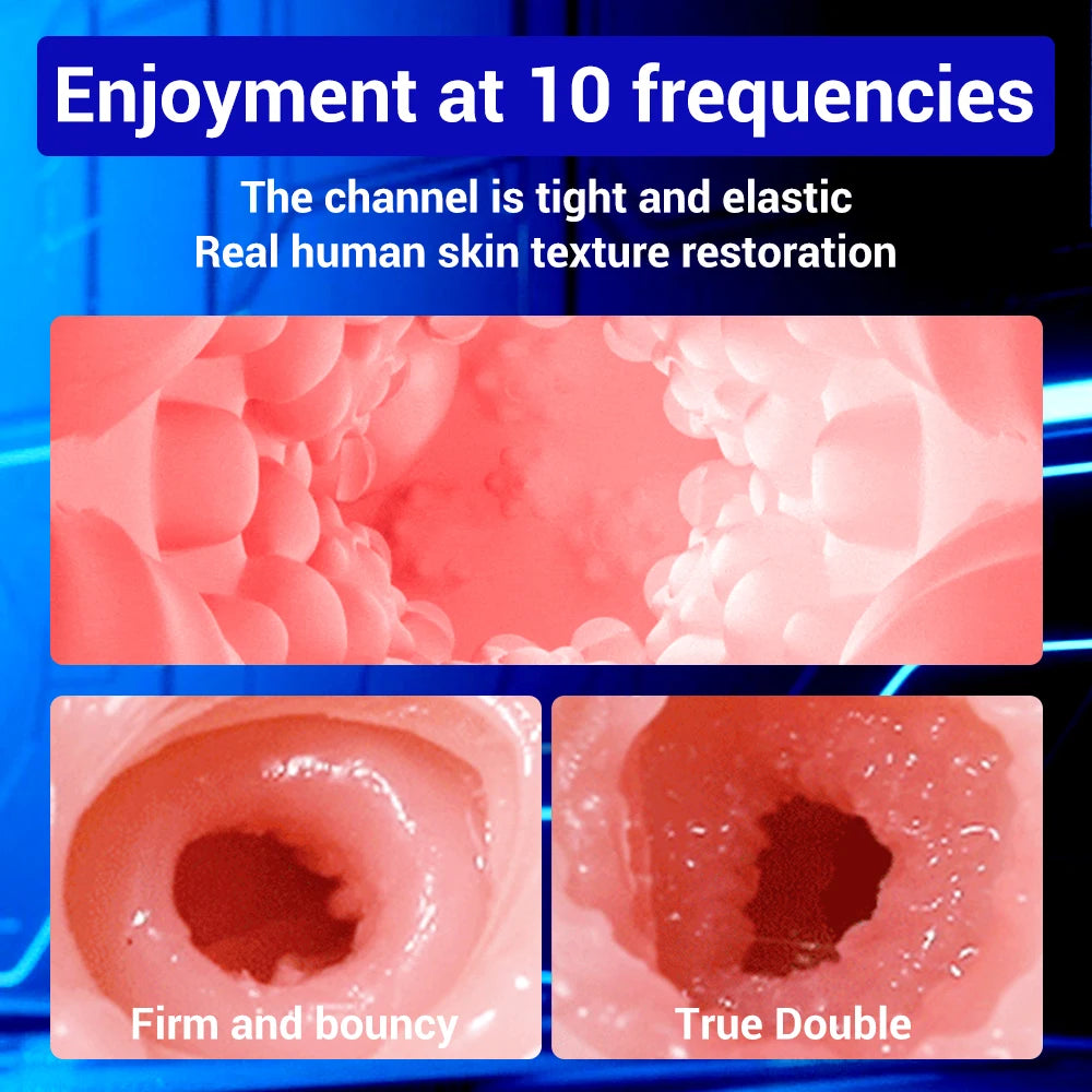 Male Masturbation Toy – Heated, Telescopic & Multi-Mode Pleasure