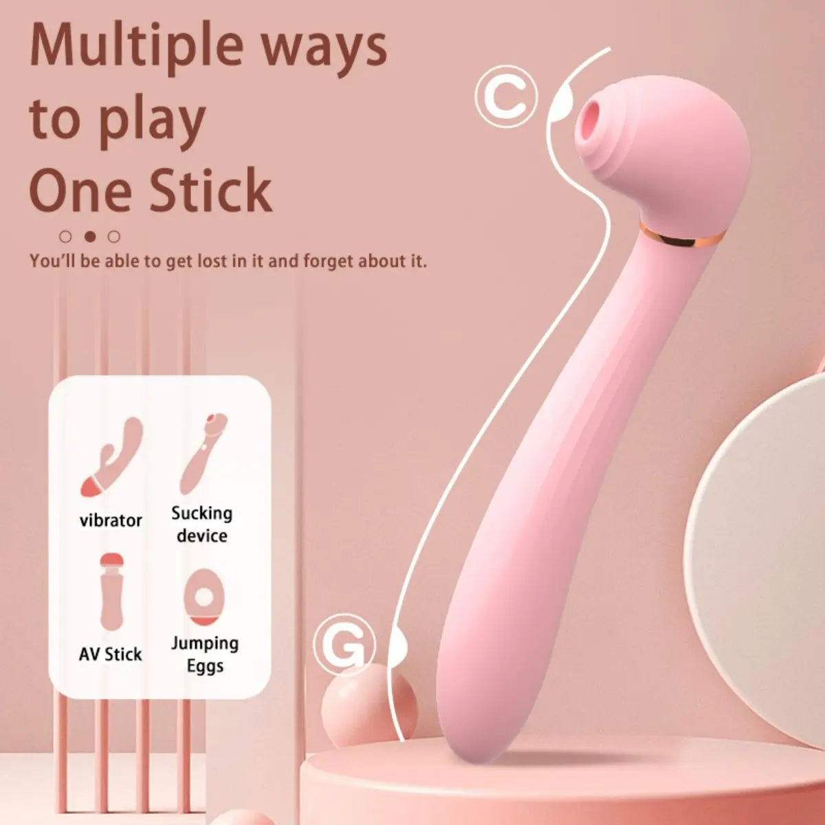 Powerful Sucking & Vibrating Pleasure -Earthquake Masturbation for Women-