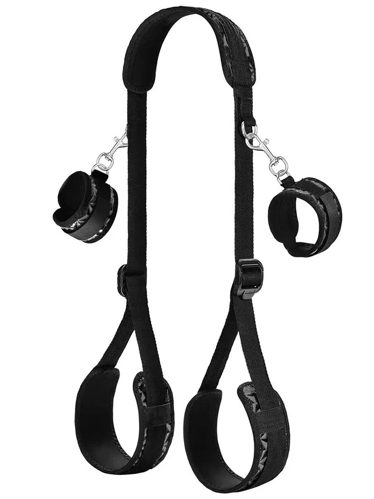 BDSM Sex Handcuffs Restraints Open Leg Ankle Cuffs SM Bondage