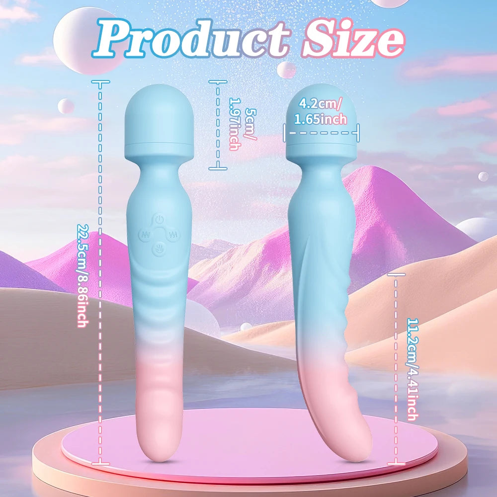 Heated Wand Vibrator – Clit, Nipple & Vagina Massager