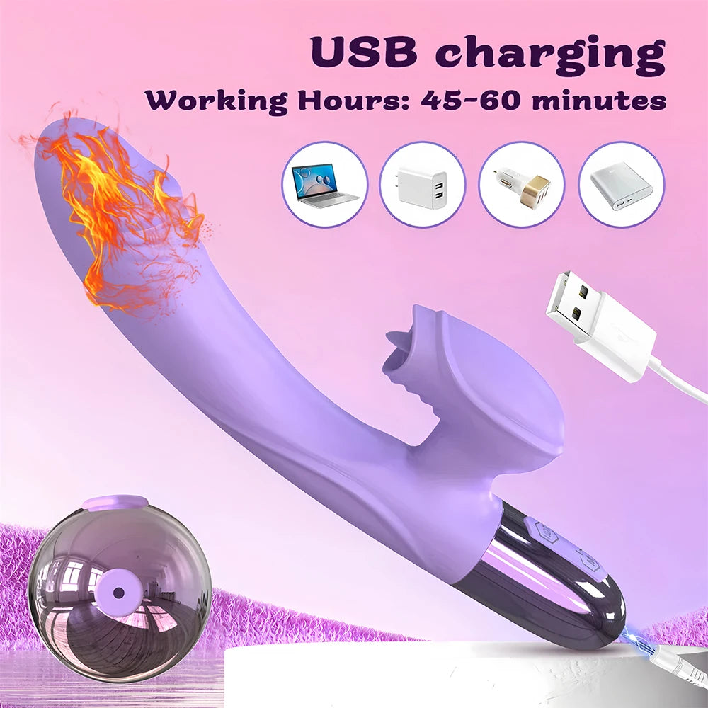 Female Vibrating Dildo – Clit & G-Spot Toy