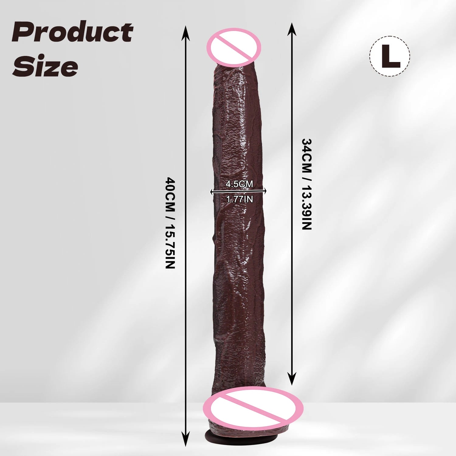 Realistic XXL Black Dildo – Deep Anal & Fullness Stimulation 🔥